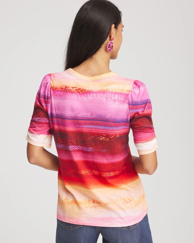 Rio Sunset Henley Tee - image 3